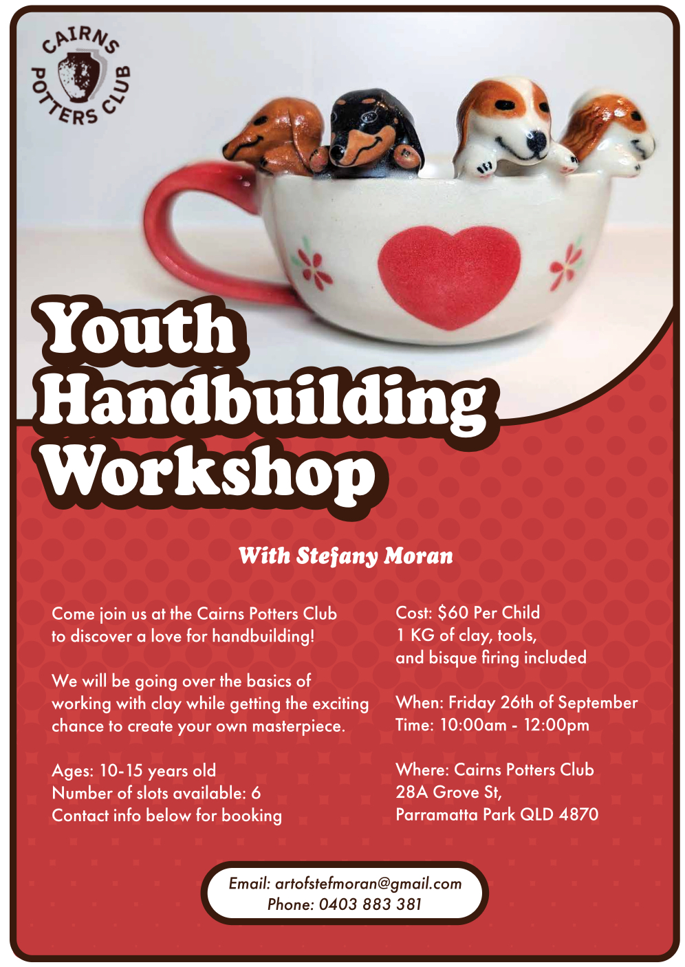 youth workshops cairns ceramic and pottery workshops for kids